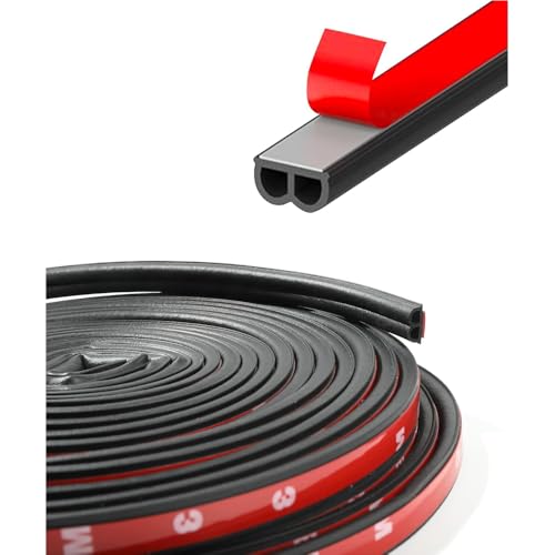 WDJRUIRUI 10m Auto Türdichtung für Volvo V60 2 (II) 225/227 I 2018-2024, Auto Türdichtung Selbstklebend Gummi Schalldichter Dichtungsstreifen Autotür Gummidichtung,B von WDJRUIRUI