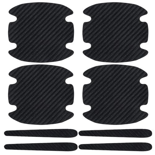 WDJRUIRUI 8 Stück Autotürgriff Kratzschutz Autotür für Nissan Ariya I 2022-2024,Lackschutzfolien Autotür Griffmulden Kohlefaser Auto Türgriff Schutzfolie von WDJRUIRUI