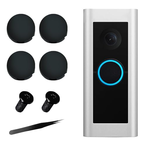 Ring-Türklingelknopf-Ersatz, Ring-Türklingel-Pro-Ersatz, Ring-Türklingel-Ersatzteile, Ring-Türklingel-Zubehör wird mit 4 Türklingel-Knöpfen und 2 Schrauben (4 Stück + Pinzette) geliefert von WDKXCN