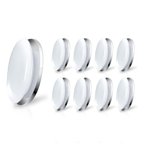 WDKXCN 9 Paar Runde Duschvorhang Beschwerer,Wasserdicht Duschvorhang Magnet,Kein Nähen Gardinenbeschwerer, Duschvorhang Gewichte,Gardinen Gewichte Für Vorhänge Gardinen Tischdecken Duschvorhang(Weiß) von WDKXCN