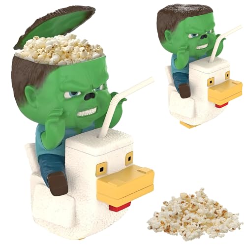 WDKXCN Chicken Jockey Popcorn-Eimer und Tassen-Kombi-Set, 2025 Popcorn-Eimer mit Wasserbecher, Popcorn-Halter und Getränkebecher, Kombi-Set für Sammler und Filmfans (1 Stück) von WDKXCN