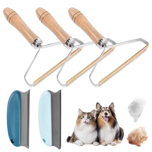 WDKXCN Fusselrasierer Tierhaarentferner, 5 Stück Fusselentferner Tierhaare, Tragbarer Katzenhaarentferner, Hundehaare Entfernen, Tierhaarbürste Fusselbürste für Teppich Kleidung Tierhaar und Sofa WDKXCN Fusselrasierer Tierhaarentferner, 5 Stück Fusselentferner Tierhaare, Tragbarer Katzenhaarentferner, Hundehaare Entfernen, Tierhaarbürste Fusselbürste für Teppich Kleidung Tierhaar und Sofa von WDKXCN