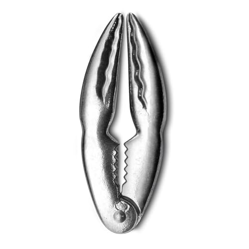 Edelstahl Hummerzange – 13,5 x 1 x 5 cm – Zange für Schalen- und Krustentiere – Meeresfrüchte Besteckset – Hummerzange in Geschenkverpackung – Silber von WDMT