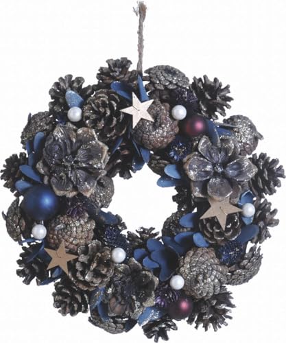 Weihnachtskranz ländlich | ø 30 cm | Kranz ländlich rund | Weihnachtsdekoration Türkranz | Kranz für Weihnachten | Weihnachtsdekoration Kränze | Blau Weihnachtskranz ländlich | ø 30 cm | Kranz ländlich rund | Weihnachtsdekoration Türkranz | Kranz für Weihnachten | Weihnachtsdekoration Kränze | Blau von WDMT