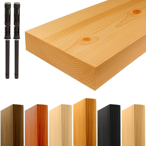 WDN CRAFT 40x20x3,3 cm Massivholz Handgemacht Schweberegal - Wandregal Holz Einfach zu Montieren - Montagematerial im Lieferumfang - Belastbar und stabil Rustikal WDN CRAFT 40x20x3,3 cm Massivholz Handgemacht Schweberegal - Wandregal Holz Einfach zu Montieren - Montagematerial im Lieferumfang - Belastbar und stabil Rustikal von WDN CRAFT