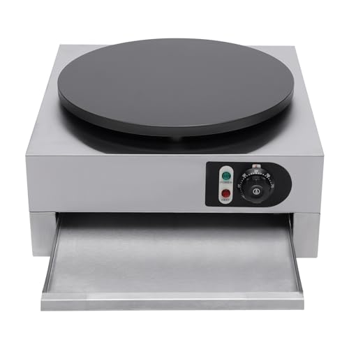 Professional Crepesgerät mit Holzverteiler, 40cm Crepes Maker, Elektro Crepes Maker und Pfannkuchenmachermaschine für Cafés, Restaurants und Imbisswagen Professional Crepesgerät mit Holzverteiler, 40cm Crepes Maker, Elektro Crepes Maker und Pfannkuchenmachermaschine für Cafés, Restaurants und Imbisswagen von WDRENTOOL
