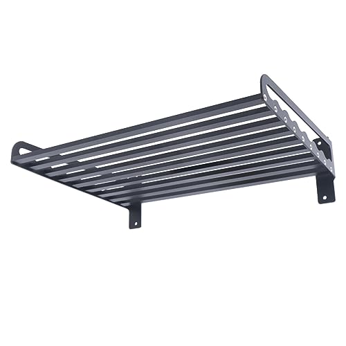 WDRENTOOL Aluminum Mikrowelle Halterung Wandregal Halter Rack Microwellen Küchen Schwarz, 20 * 15.6" von WDRENTOOL