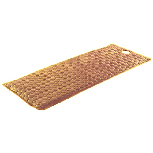 Kurvige Massagebett Verdickter Lakenbezug for Massagetische, rutschfest, for Schönheitssalons, Matratzenauflage mit Atemloch for das Gesicht, 190 x 80 cm(Brown) von WDSBZNB