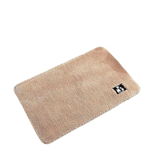 WDSBZNB Badematte Badematte Super saugfähige Badezimmerteppiche Teppiche Badewannenbodenmatte Fußmatte for Duschraum Toilette Badezimmermatte(Giraffe beige,40X120cm) von WDSBZNB