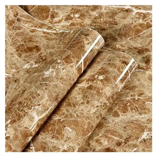 WDSBZNB Klebefolie 60 cm breite Küchen-Vinyl-Marmor-Tapete, ölbeständig, abnehmbare Folie, Selbstklebender wasserdichter Wandaufkleber for Badezimmer-Wanddekoration(A11,50CMX1M) von WDSBZNB