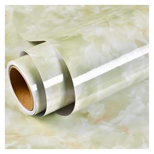WDSBZNB Klebefolie Küche wasserdichte ölbeständige Wandaufkleber Selbstklebende Marmorschränke Arbeitsplattentapete Badezimmer Desktop Renovierungsfolien(Onyx Green,3mx60cm) von WDSBZNB
