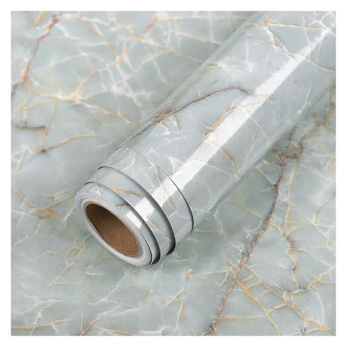 WDSBZNB Klebefolie Küche wasserdichte ölbeständige Wandaufkleber Selbstklebende Marmorschränke Arbeitsplattentapete Badezimmer Desktop Renovierungsfolien(Shiny CCV,2mx60cm) von WDSBZNB