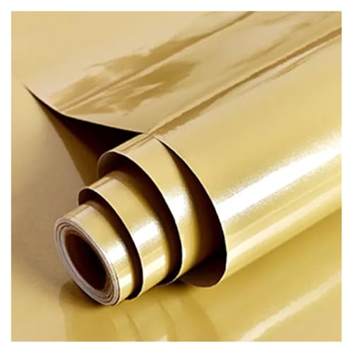 WDSBZNB Klebefolie Küche wasserdichte ölbeständige Wandaufkleber Selbstklebende Marmorschränke Arbeitsplattentapete Badezimmer Desktop Renovierungsfolien(Shiny Champagne,80cmx3m) von WDSBZNB