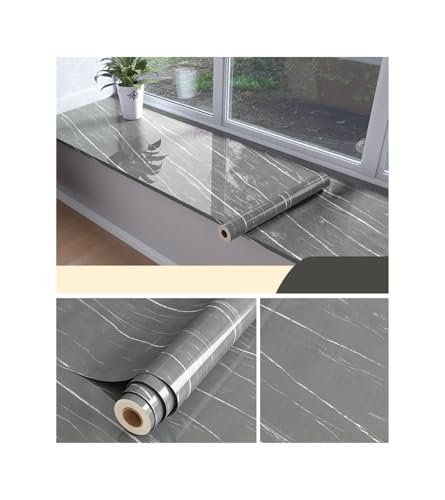 WDSBZNB Klebefolie Vinyl Küche ölbeständige Tapete Selbstklebende wasserdichte Arbeitsplatte Möbel Marmor transparente Folie Badezimmer Dekor Aufkleber(DSQH,40cmx300cm) von WDSBZNB