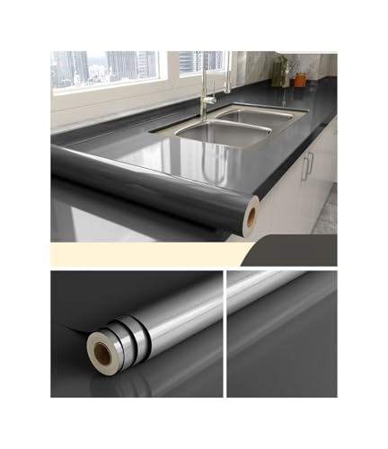 WDSBZNB Klebefolie Vinyl Küche ölbeständige Tapete Selbstklebende wasserdichte Arbeitsplatte Möbel Marmor transparente Folie Badezimmer Dekor Aufkleber(ZGSH,40cmx300cm) von WDSBZNB