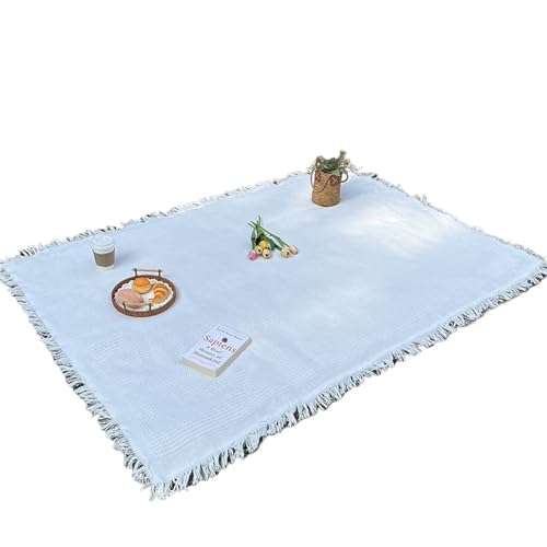 WDSBZNB Picknickdecke 1pc Tragbare Matte Picknick Matte for Outdoor Camping Strand Outdoor Decke(White) von WDSBZNB