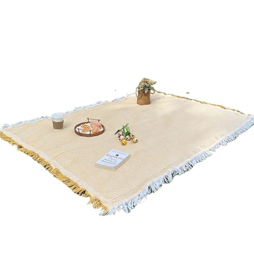 WDSBZNB Picknickdecke 1pc Tragbare Matte Picknick Matte for Outdoor Camping Strand Outdoor Decke(Yellow) von WDSBZNB