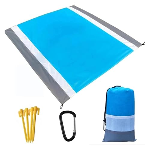 WDSBZNB Picknickdecke 2x2,1 m wasserdichte Strand Decke Klapp Matte Outdoor Matte Strand(Style 1,200cm x 140cm) von WDSBZNB