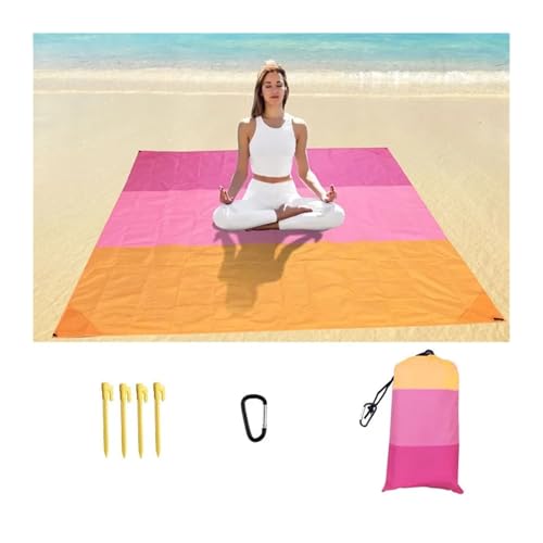 WDSBZNB Picknickdecke 2x2,1 m wasserdichte Strand Decke Klapp Matte Outdoor Matte Strand(Style 20,200cm x 140cm) von WDSBZNB