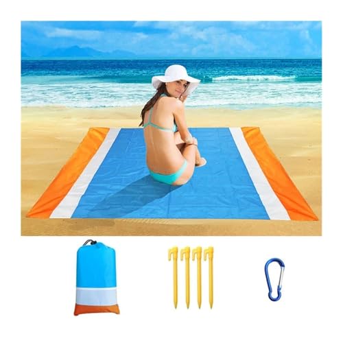 WDSBZNB Picknickdecke 2x2,1 m wasserdichte Strand Decke Klapp Matte Outdoor Matte Strand(Style 4,200cm x 210cm) von WDSBZNB