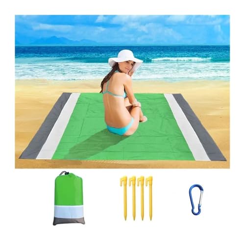 WDSBZNB Picknickdecke 2x2,1 m wasserdichte Strand Decke Klapp Matte Outdoor Matte Strand(Style 5,200cm x 140cm) von WDSBZNB