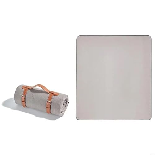 WDSBZNB Picknickdecke Outdoor Decke Matte Kinder Erwachsene Strand Decke for Meer Hinterhof Große Größe(Gray) von WDSBZNB