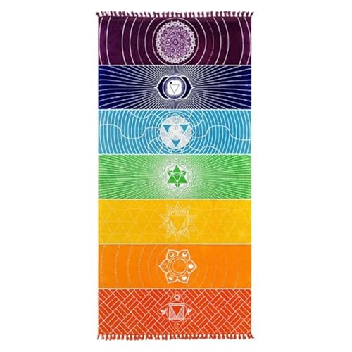 WDSBZNB Picknickdecke Strandmatte Decke Gestreifte Yogamatte Camping Reisen(150x70cm) von WDSBZNB