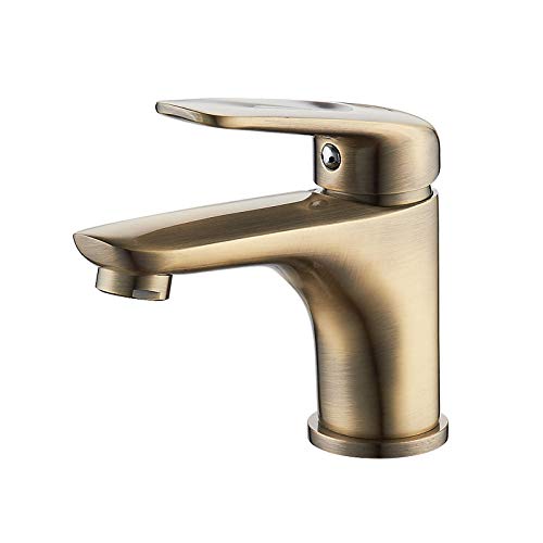 Küchenarmaturen Messing Wasserhahn Waschbecken Wasser Mischbatterie Toneir Bad Waschbecken Messing Badezimmer Mischbatterie Waschbecken Mischbatterien Badezimmer-L1048 (L1048C-A) von WDSOPK