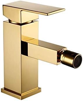 WDSOPK Badezimmer Wasserhahn Messing Quadratischer Stil Gold Finish Bidet Einhebelmischer Wasserhahn Bidet Armatur Wasserhähne WDSOPK Badezimmer Wasserhahn Messing Quadratischer Stil Gold Finish Bidet Einhebelmischer Wasserhahn Bidet Armatur Wasserhähne von WDSOPK