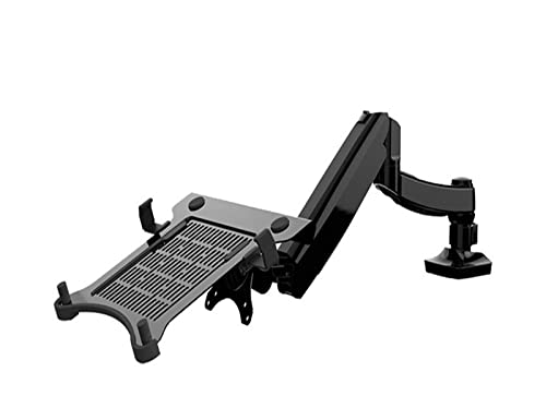 WDSOPK D5F Desktop Full Motion Gasfeder Dual Use 10-15,6 Zoll Laptop Halterung + 10-27 Zoll Monitorhalter Armhalterung von WDSOPK