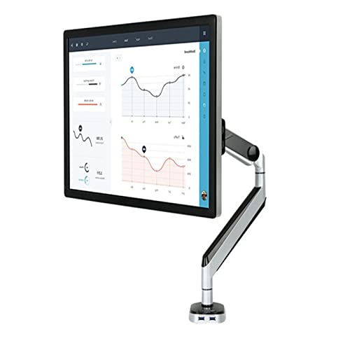 WDSOPK D8A Aluminium-Gasfeder Full-Motion-Desktop-Monitorhalter LCD-Computerhalterung Arm Belastbarkeit 2-9 Kg Mit Zwei USB-Anschlüssen von WDSOPK