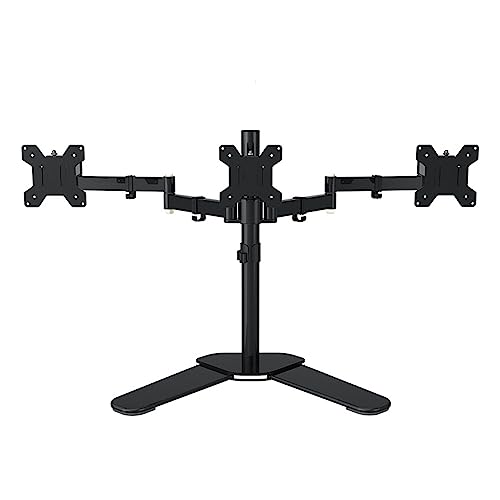 WDSOPK Desktop-Monitorhalterung Mit Voller Bewegung, 360 Grad, Dreifacher Bildschirm, 10-24 Zoll LCD-Led-Monitorhalterung, Tragkraft 8 Kg Pro Kopf (Desktop-Ständer) von WDSOPK