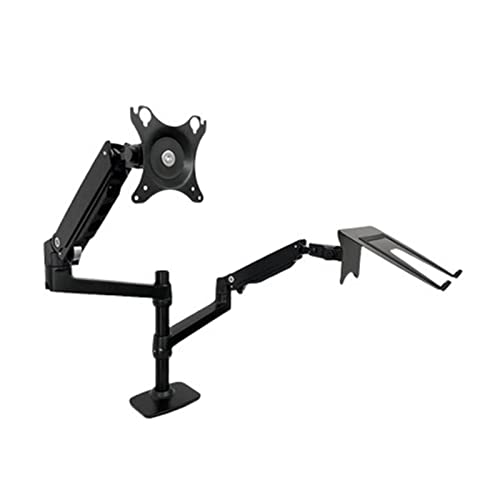 WDSOPK Dl-9012Lp Klemmständer Mechanischer Federtischarm 17-38" LCD-Monitorhalterung + 17" Notebook-Laptop-Desktop-Halterung 3-11Kg (600Mm Stange Schwarz) von WDSOPK