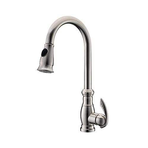 WDSOPK Küchenarmatur Messing Warm- Und Kaltwasser Spülbecken Wasserhahn Herausziehen Rotation Spray Mischbatterie Torneira Cozinha Küchenspüle Armaturen von WDSOPK