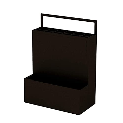 WDSOPK Schirmhalter Aus Metall Im Gitterdesign, Mit Drainagelöchern, Platzsparendes Home-Office-Flurdekor, 67 X 27 X 48 Cm/36 X 25 X 60 cm（Black-67X27X48Cm） von WDSOPK