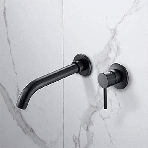 WDSOPK Wasserhahn Moderner Messing-Waschtischhahn Zur Wandmontage Wasserhahn Badezimmer Küchenspüle Wasserhahn Schwenkbares Waschbecken Badewanne, Schwarz Gold Silber von WDSOPK