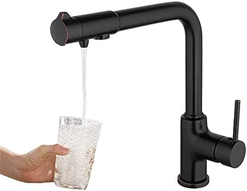 WDSOPK Wasserhahn Wasserreiniger Wasserhahn Schwarz Bronze Küchenspüle Wasserhahn Messing Torneira Küche Trinkhahn Wasserhahn von WDSOPK