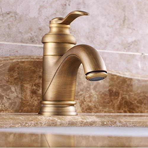 Waschtischarmaturen Antike Badezimmer Waschbecken Armaturen Einhand Deck Montiert Bad Waschen Heiß Kalt Mischbatterie Wasserhahn von WDSOPK
