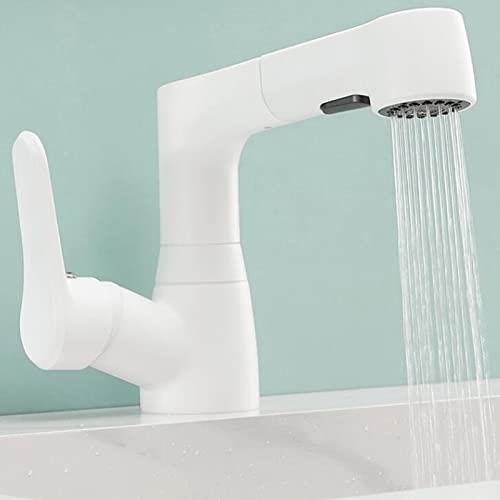 Wasserhähne, Waschtischarmatur Mit Ausziehbarer Brause, Waschbeckenarmaturen Aus Messing Für Heißes Und Kaltes Wasser, Einziehbare Waschbeckenarmatur Wasserhähne, Waschtischarmatur Mit Ausziehbarer Brause, Waschbeckenarmaturen Aus Messing Für Heißes Und Kaltes Wasser, Einziehbare Waschbeckenarmatur von WDSOPK