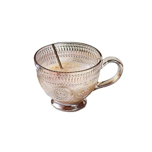 Retro Glas Tasse Runde Wasser Restaurant Kaltes Getränk Saft Europäischen Kaffee Becher von WDWDW