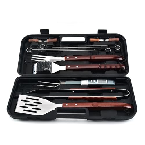 WDWDW 13-teiliges Grillbesteck-Set, Multifunktions-Grillständer für den Außenbereich, Gummibox zur Aufbewahrung von Werkzeugen, Stahlzubehör WDWDW 13-teiliges Grillbesteck-Set, Multifunktions-Grillständer für den Außenbereich, Gummibox zur Aufbewahrung von Werkzeugen, Stahlzubehör von WDWDW