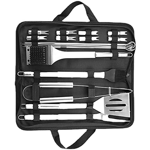 WDWDW BBQ-Grillutensilien-Set aus Edelstahl, Grillzubehör, Geschenk für Profis mit Aufbewahrungstasche WDWDW BBQ-Grillutensilien-Set aus Edelstahl, Grillzubehör, Geschenk für Profis mit Aufbewahrungstasche von WDWDW