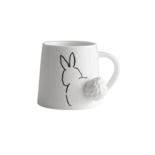 WDWDW Becher Frühstück Keramik Milch Tier Schwanz Kaffee Geeignet für Home Student Restaurant von WDWDW