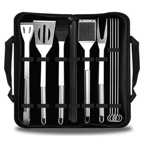 WDWDW Edelstahlgrill, Outdoor-Werkzeuge, Heimkombination, Leicht zu reinigende Schaufel, U-förmiges Griffdesign von WDWDW