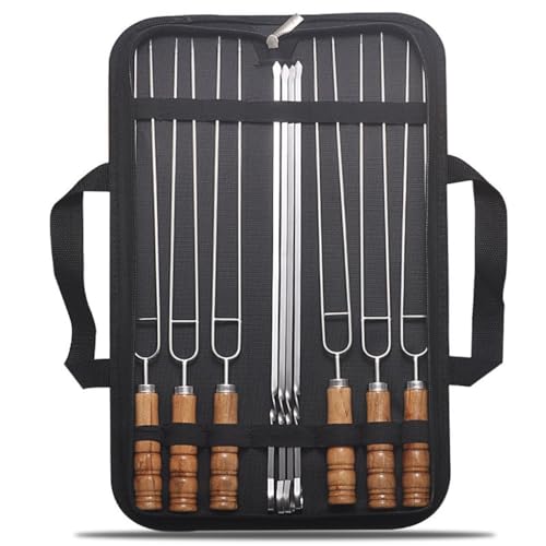 WDWDW Grillgabel aus Edelstahl, tragbares Campingwerkzeug, wiederverwendbar, isolierter Griff von WDWDW