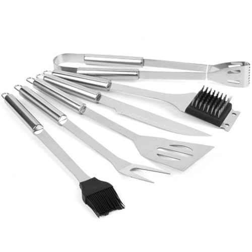 WDWDW Grillset aus Edelstahl, Haushaltswerkzeuge, 6-teilige Kombination, Tragbares Gestell, Leicht zu reinigende Schaufel WDWDW Grillset aus Edelstahl, Haushaltswerkzeuge, 6-teilige Kombination, Tragbares Gestell, Leicht zu reinigende Schaufel von WDWDW