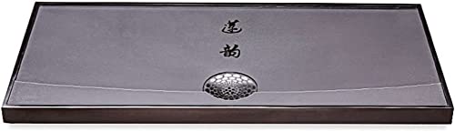 WDWDW Stein Chinesische Gongfu Tee Tablett Tisch Box Mit Drainage Loch Und 8 Arten Von Zubehör von WDWDW