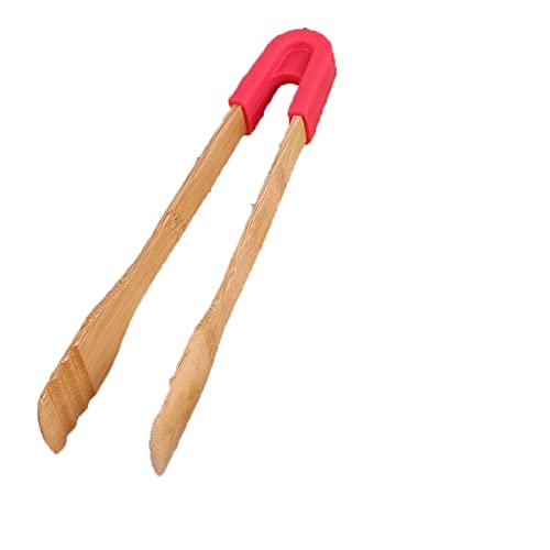 WDWDW Zangen Backen Bambus Lebensmittel Toaster Holz Salat Kuchen Snack Silikon Griff Backen Brot Klemme Kochen Utensilien WDWDW Zangen Backen Bambus Lebensmittel Toaster Holz Salat Kuchen Snack Silikon Griff Backen Brot Klemme Kochen Utensilien von WDWDW