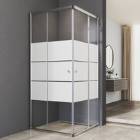 90x90x185cm Duschkabine Duschabtrennung Eckeinstieg mit Doppel Schiebetüren 6mm ESG Glas Dusche Duschschiebetür, Milchglas 90x90x185cm Duschkabine Duschabtrennung Eckeinstieg mit Doppel Schiebetüren 6mm ESG Glas Dusche Duschschiebetür, Milchglas von WDWRITTI