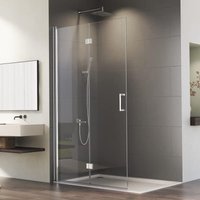 Duschwand Walk-In 90x195 cm Walk in Dusche Duschwand Falttür Dusche Duschtrennwand 6mm ESG-Sicherheitsglas Nano Beschichtung Duschwand Walk-In 90x195 cm Walk in Dusche Duschwand Falttür Dusche Duschtrennwand 6mm ESG-Sicherheitsglas Nano Beschichtung von WDWRITTI